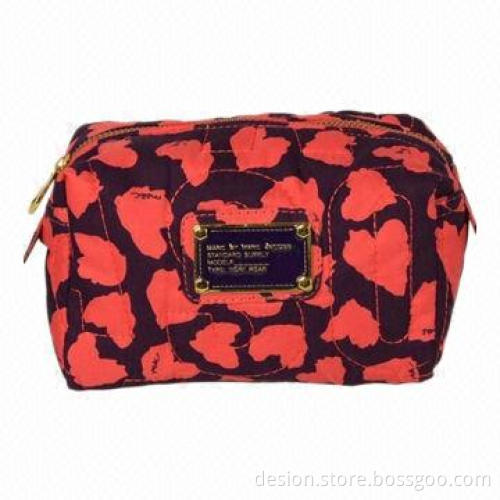 Travel Cosmetic Bag/Wallet Handbag with Canvas Material, OEM Orders Welcomed